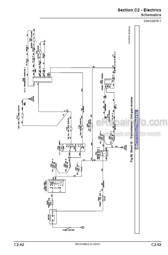 Photo 6 - JCB 540-170 540-140 535-125 Hi Viz 535-140 Hi Viz Service Manual Telescopic Handler 9813-1450