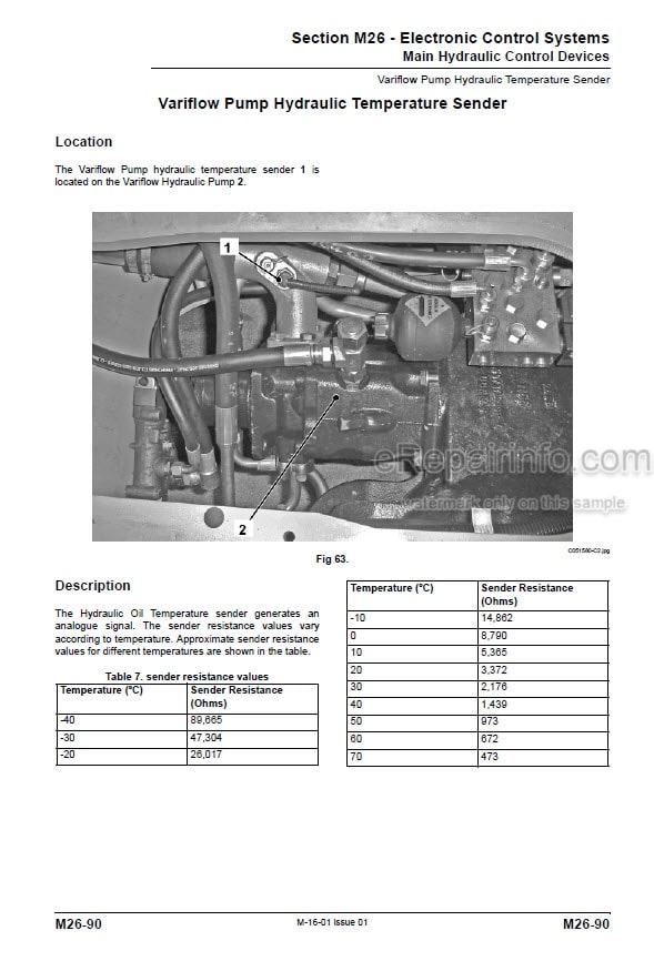 Photo 5 - JCB 540-170 540-140 535-125 Hi Viz 535-140 Hi Viz Service Manual Telescopic Handler 9813-1450