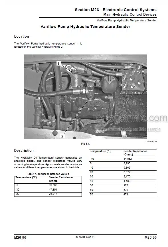 Photo 5 - JCB 540-170 540-140 535-125 Hi Viz 535-140 Hi Viz Service Manual Telescopic Handler 9813-1450