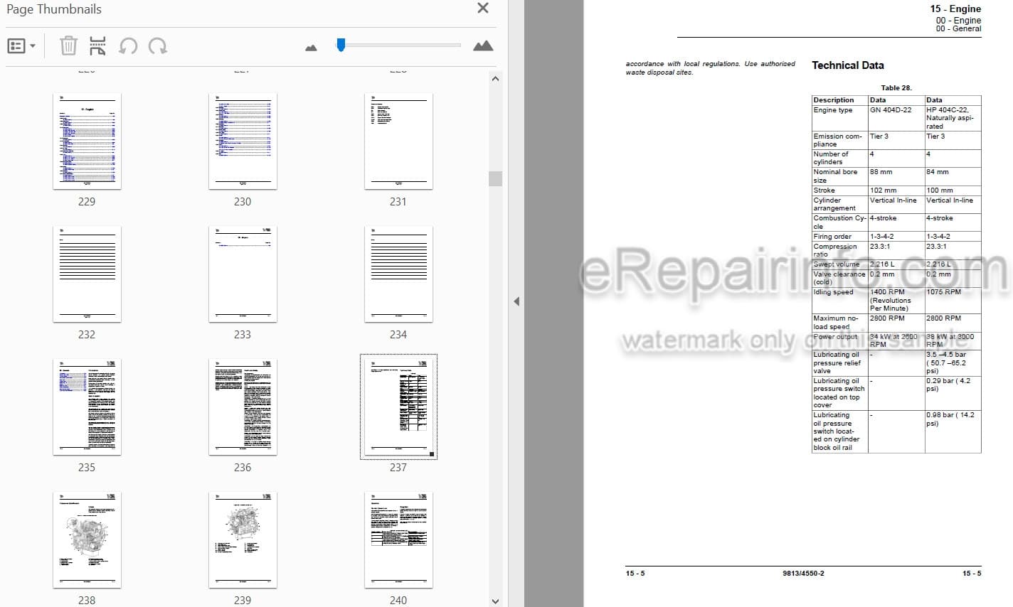 Photo 3 - JCB 65R-1 Service Manual Compact Excavator 9813-4550