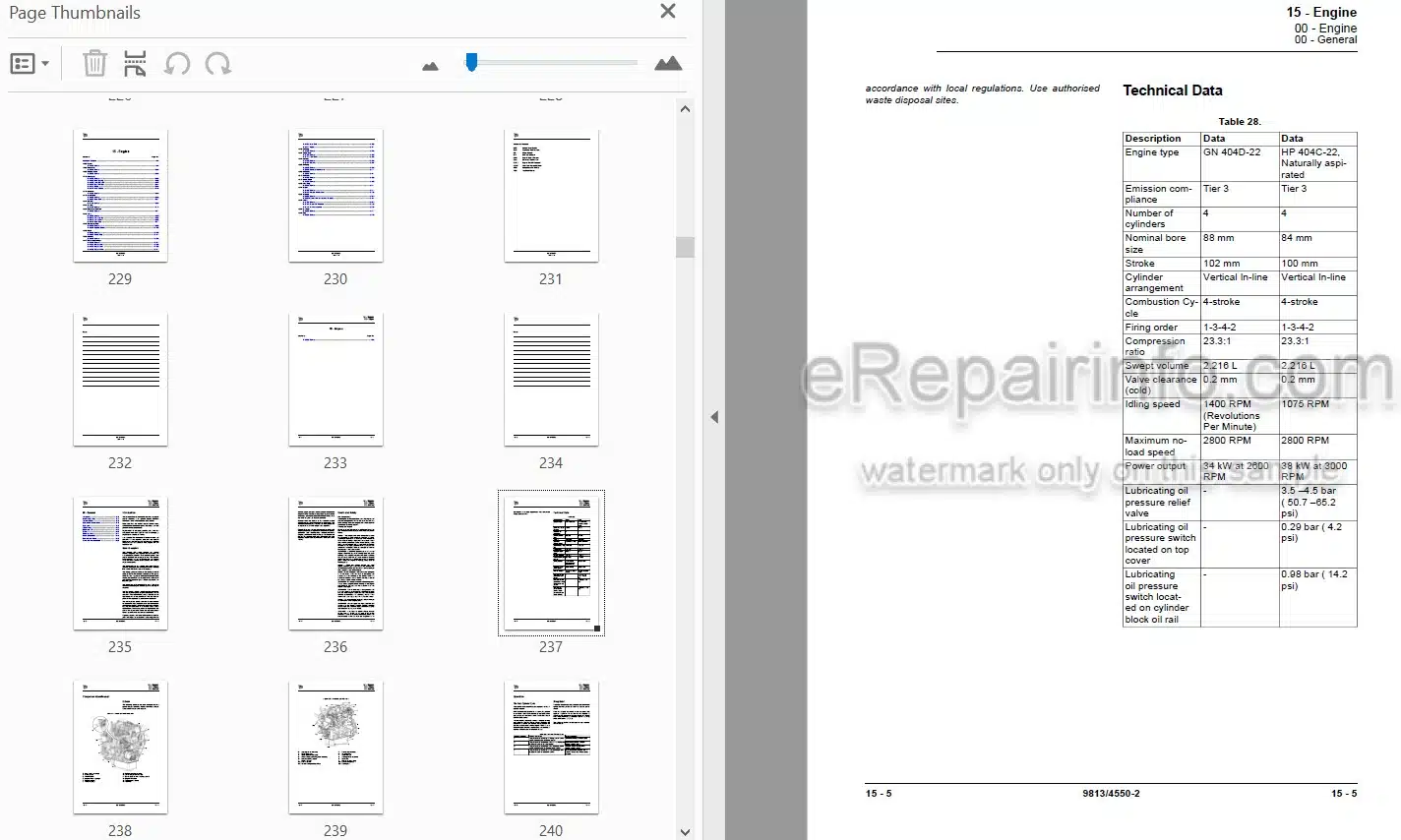 Photo 3 - JCB 65R-1 Service Manual Compact Excavator 9813-4550