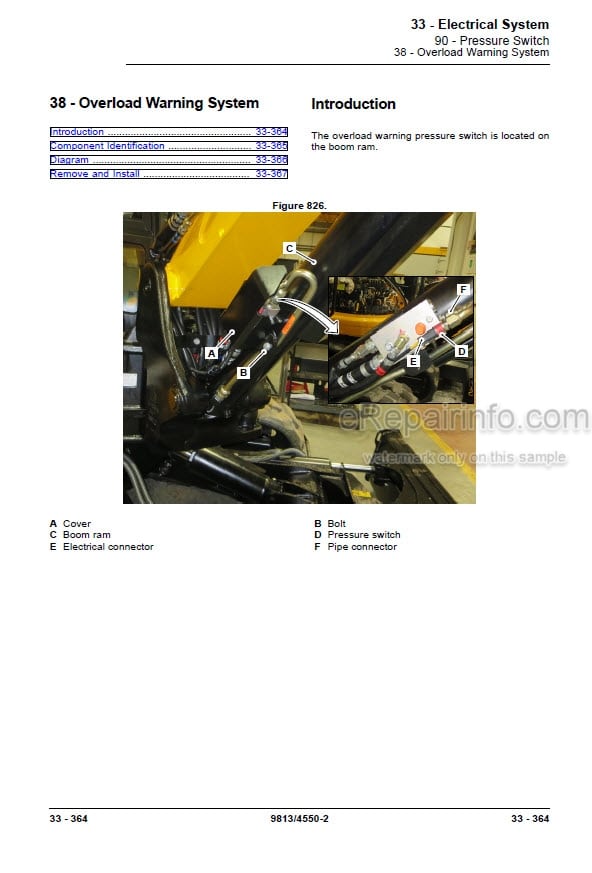 Photo 5 - JCB 65R-1 Service Manual Compact Excavator 9813-4550