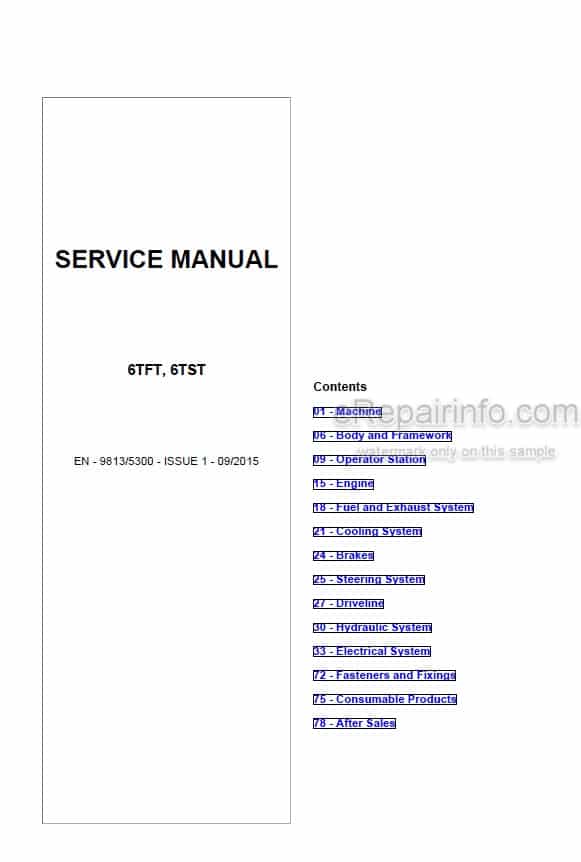 Photo 5 - JCB 6TFT 6TST Service Manual Dumper 9813-5300