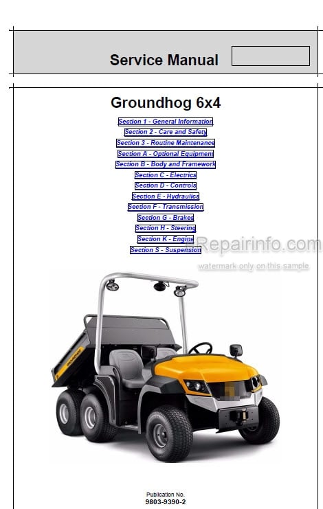 Photo 5 - JCB 6X4 Groundhog Service Manual Machine 9803-9390