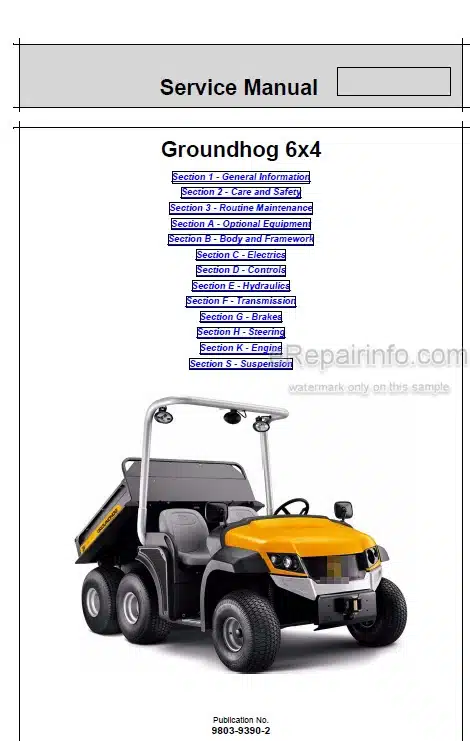 Photo 5 - JCB 6X4 Groundhog Service Manual Machine 9803-9390