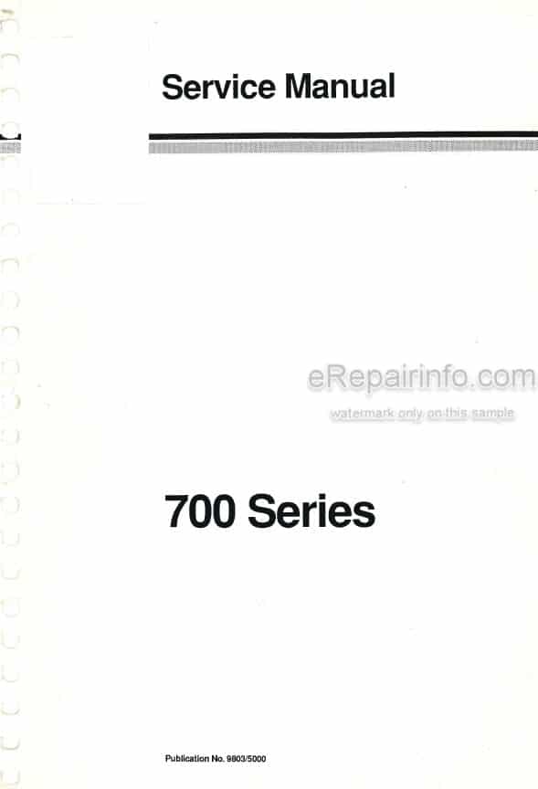 Photo 5 - JCB 712 716 Service Manual Articulated Dump Truck 9803-5000
