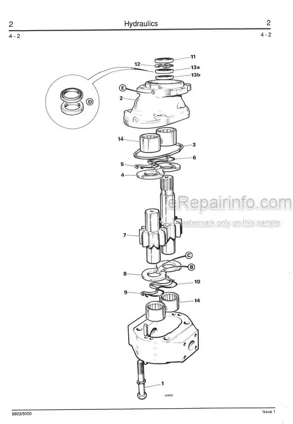 Photo 3 - JCB 712 716 Service Manual Articulated Dump Truck 9803-5000