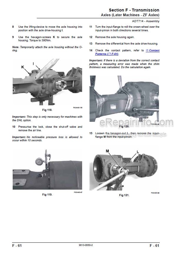 Photo 11 - JCB 714 718 Service Manual Articulated Dump Truck 9813-0550