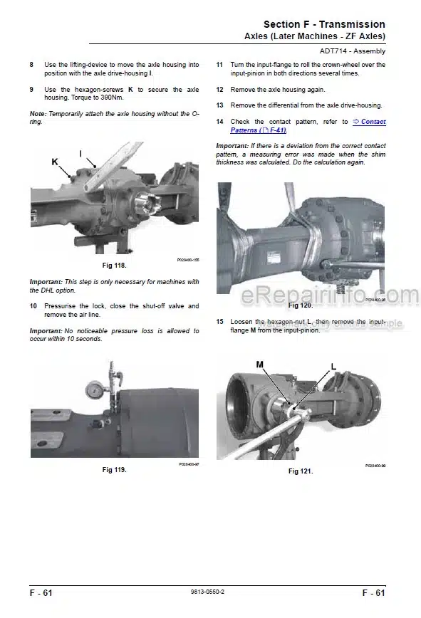 Photo 8 - JCB 714 718 Service Manual Articulated Dump Truck 9813-0550