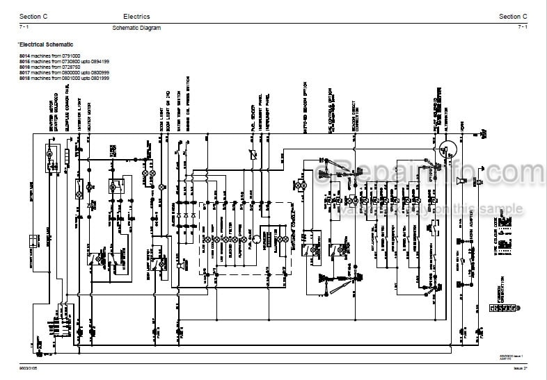 Photo 6 - JCB 8013 8015 8017 8018 801 Gravemaster Service Manual Compact Excavator 9803-3105