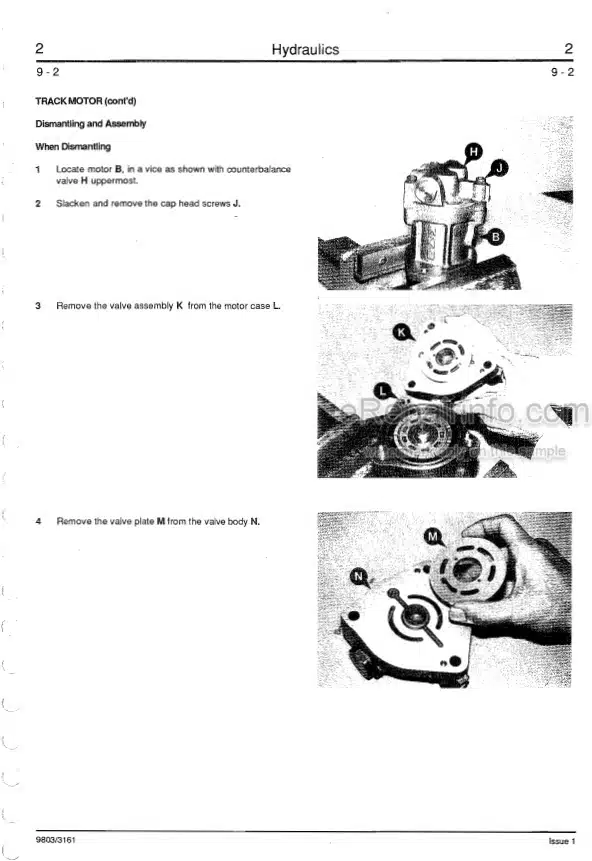 Photo 11 - JCB 801 Service Manual Compact Excavator 9803-3161