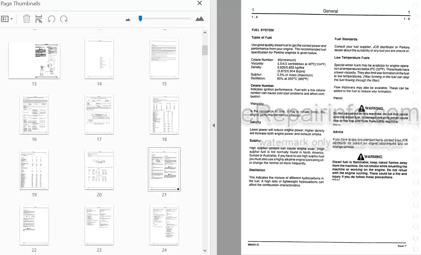 Photo 4 - JCB 802.7 803 804 Service Manual Mini Excavator 9803-3110
