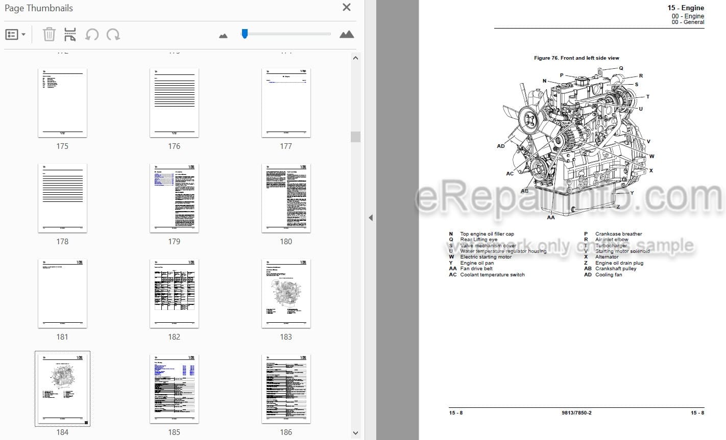 Photo 4 - JCB 8026CTS 30Plus Service Manual Compact Excavator 9813-7850