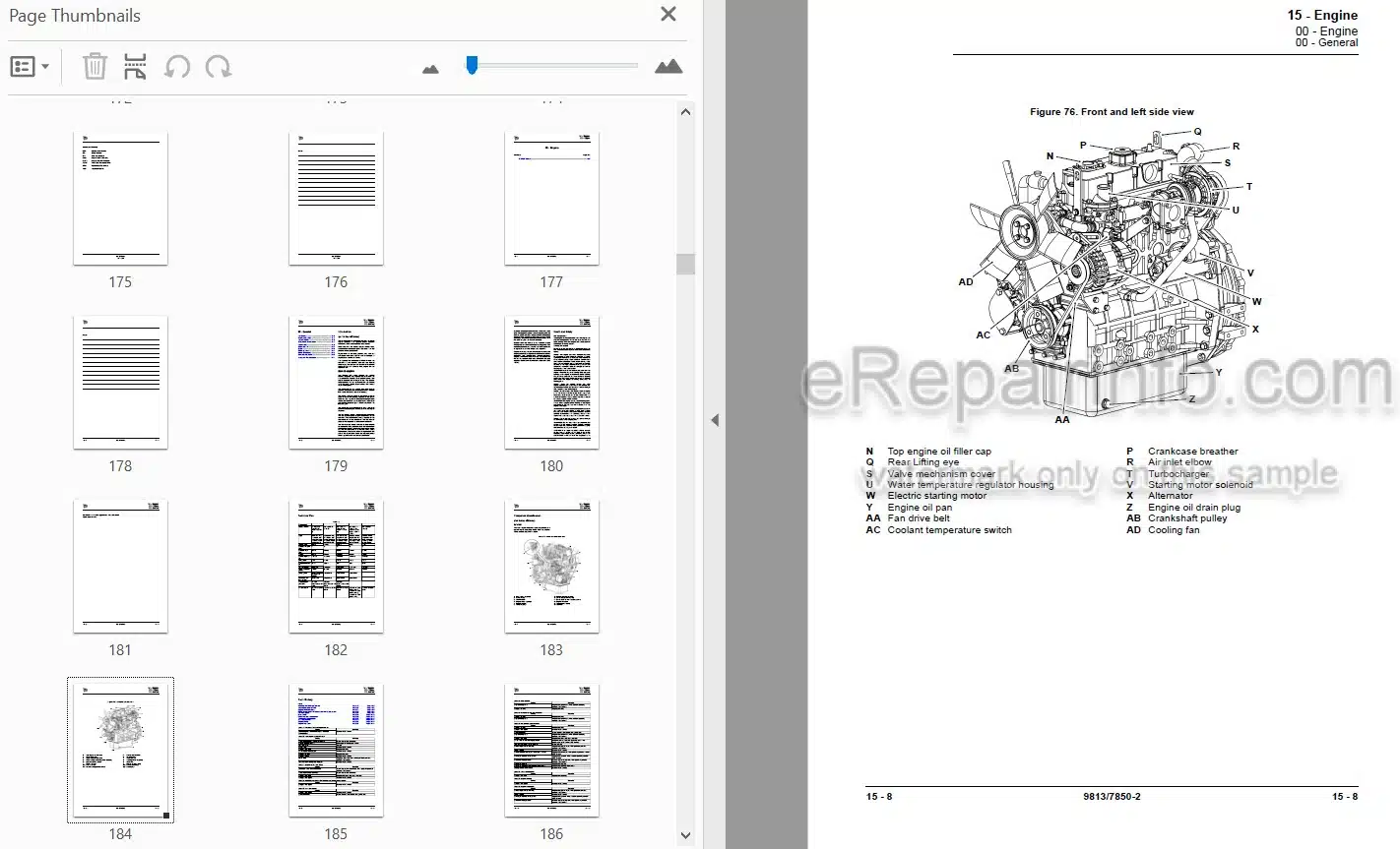 Photo 4 - JCB 8026CTS 30Plus Service Manual Compact Excavator 9813-7850