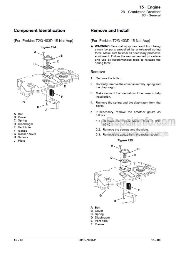 Photo 3 - JCB 8026CTS 30Plus Service Manual Compact Excavator 9813-7850