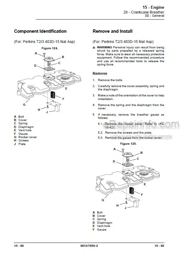Photo 3 - JCB 8026CTS 30Plus Service Manual Compact Excavator 9813-7850