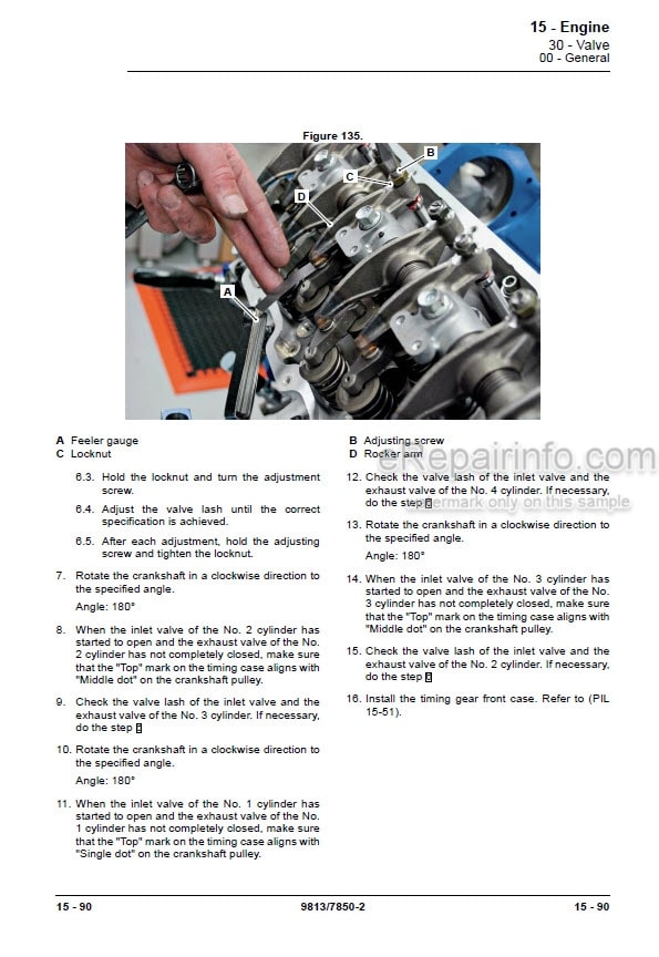 Photo 7 - JCB 8040ZTS 8045ZTS 8050ZTS 8050RTS 8055RTS 8055ZTS Service Manual Compact Excavator 9813-1850