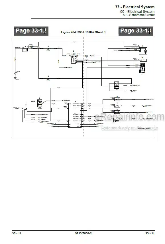 Photo 6 - JCB 8026CTS 30Plus Service Manual Compact Excavator 9813-7850