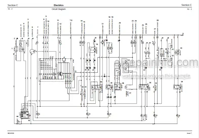 Photo 6 - JCB 8027Z 8032Z Service Manual Compact Excavator 9803-9300