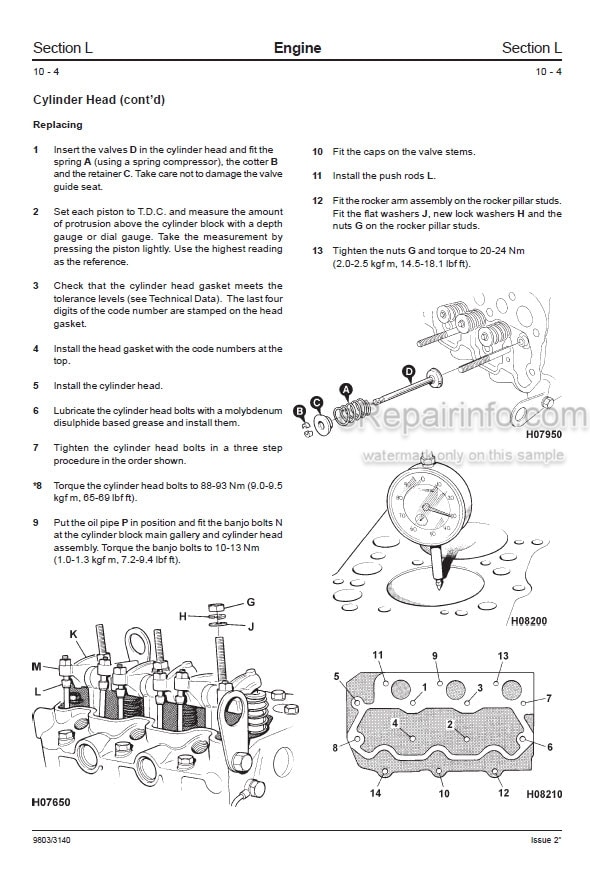 Photo 1 - JCB 802 802.4 802 Super Service Manual Compact Excavator 9803-3140