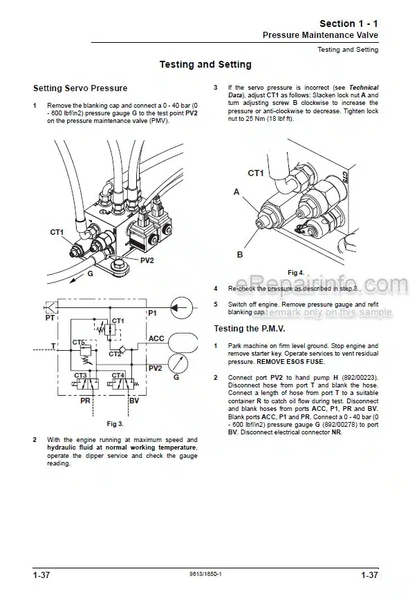 Photo 3 - JCB 8040ZTS 8045ZTS 8050ZTS 8050RTS 8055RTS 8055ZTS Service Manual Compact Excavator 9813-1850