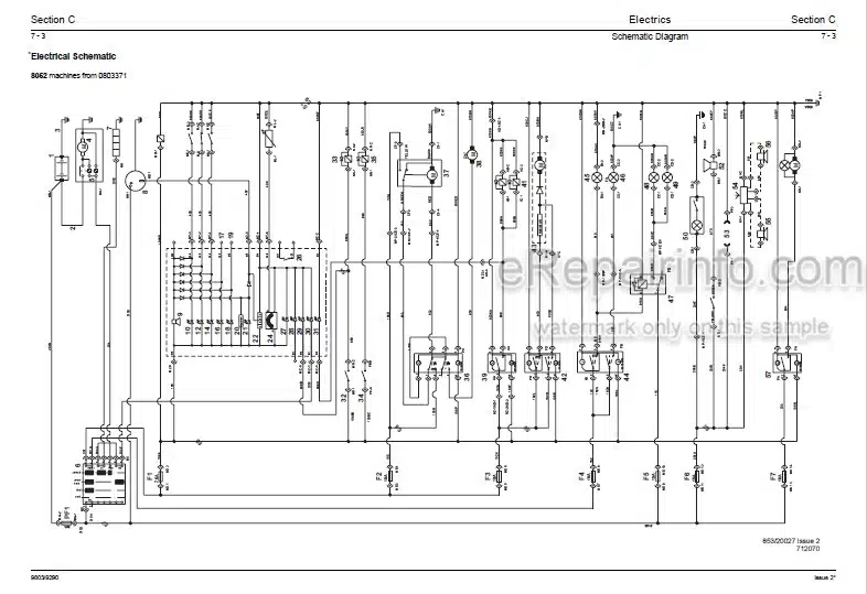Photo 4 - JCB 8052 8060 Service Manual Compact Excavator 9803-9290