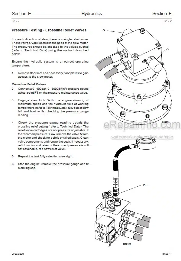 Photo 7 - JCB 802.7 803 804 Service Manual Mini Excavator 9803-3110