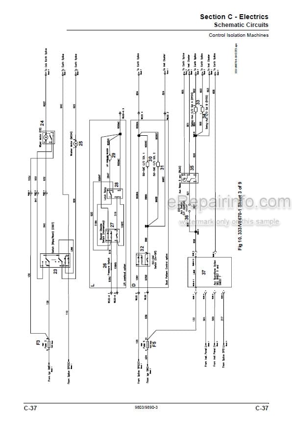 Photo 6 - JCB 8055 8065 Service Manual Compact Excavator 9803-9890