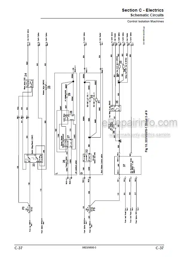 Photo 6 - JCB 8055 8065 Service Manual Compact Excavator 9803-9890