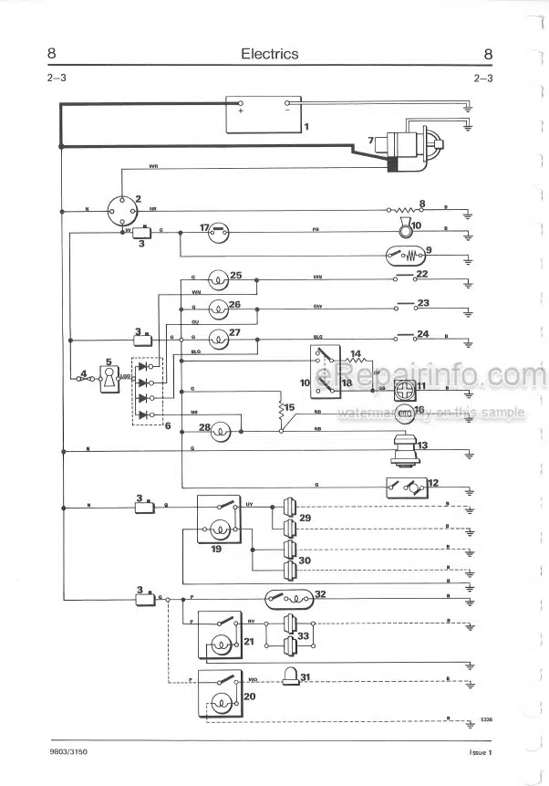 Photo 6 - JCB 805 805B 806B 807B 808 Service Manual Excavator 9803-3150