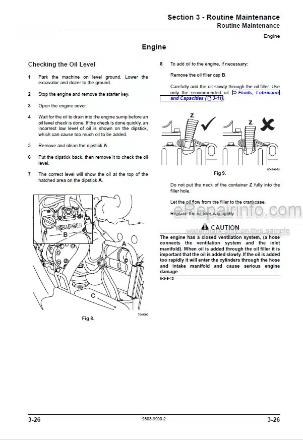 Photo 7 - JCB JS30 8025ZTS 8026CTS 8029CTS 8030ZTS 8035ZTS Service Manual Compact Excavator 9803-9410