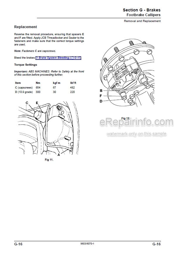 Photo 3 - JCB 8250 Fastrac Service Manual Tractor