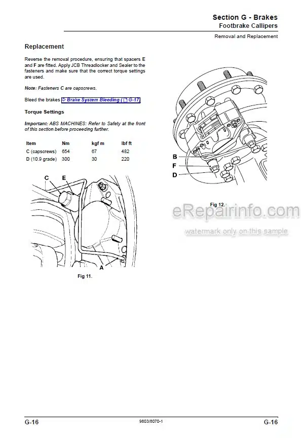 Photo 3 - JCB 8250 Fastrac Service Manual Tractor