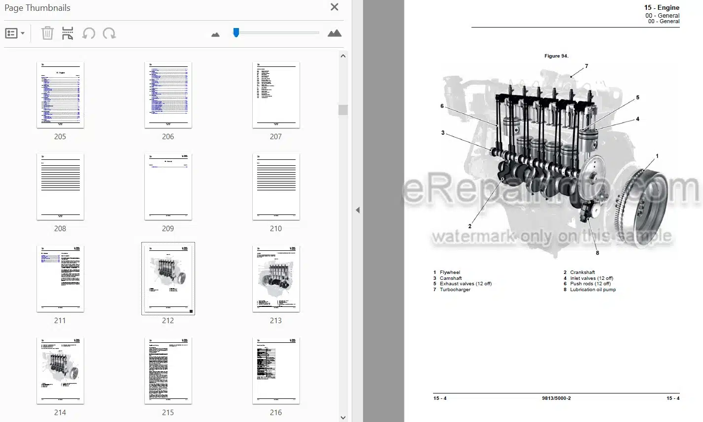 Photo 4 - JCB 8290 8330 Fastrac Service Manual Tractor 9813-5000