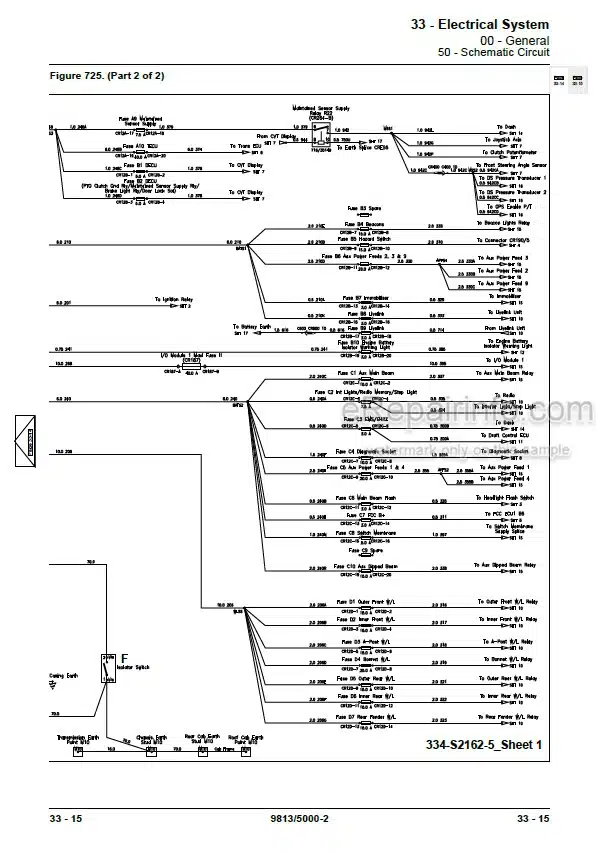 Photo 6 - JCB 8290 8330 Fastrac Service Manual Tractor 9813-5000