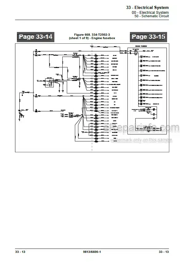 Photo 6 - JCB 926 930 940 945 950 Service Manual Rough Terrain Forklift Truck 813-6600