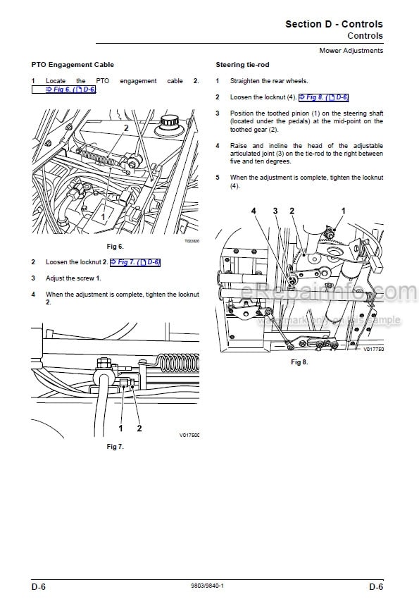 Photo 8 - JCB 331HST 335HST Service Manual Mower 9803-9440