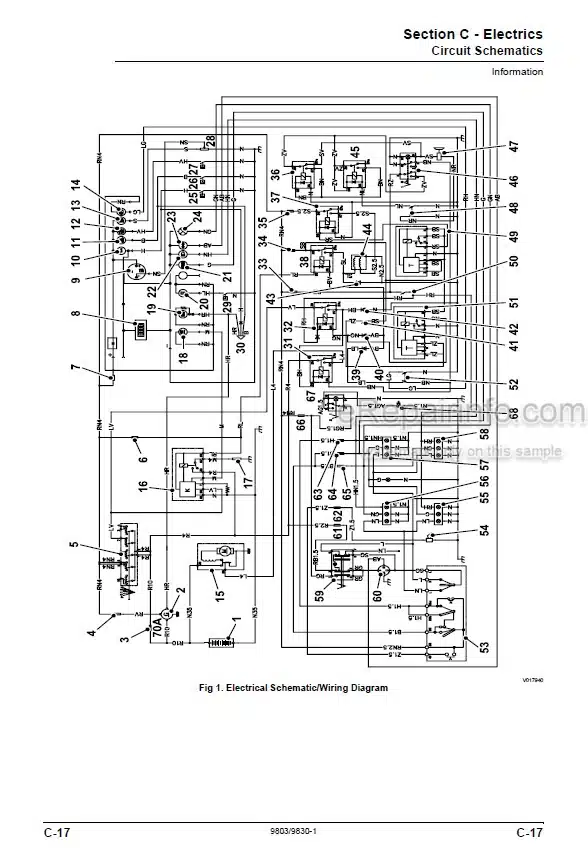 Photo 3 - JCB FM30 Ground Care Service Manual Mower 9803-9830