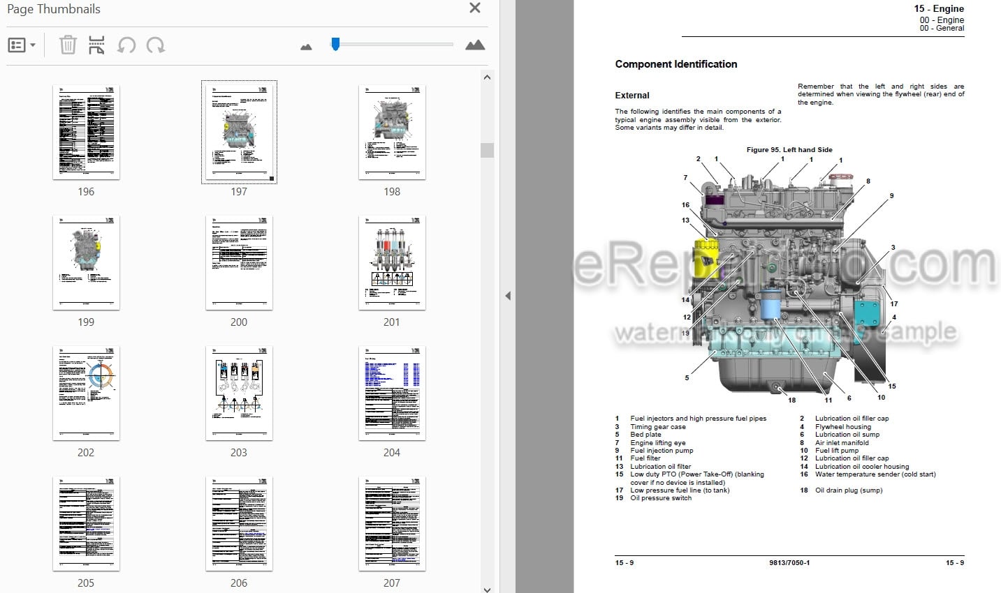 Photo 4 - JCB JS115 JS115 T2-3 JS130 JS130 T2-3 JS145 Service Manual Excavator 9813-7050