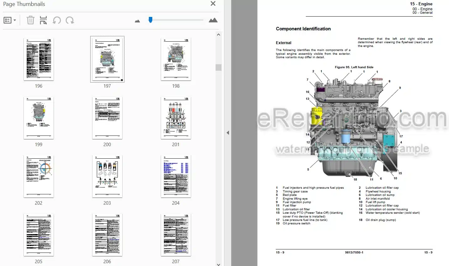 Photo 4 - JCB JS115 JS115 T2-3 JS130 JS130 T2-3 JS145 Service Manual Excavator 9813-7050