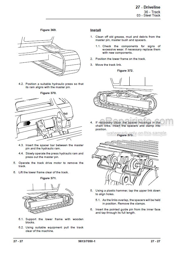 Photo 3 - JCB JS115 JS115 T2-3 JS130 JS130 T2-3 JS145 Service Manual Excavator 9813-7050