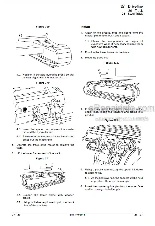 Photo 3 - JCB JS115 JS115 T2-3 JS130 JS130 T2-3 JS145 Service Manual Excavator 9813-7050