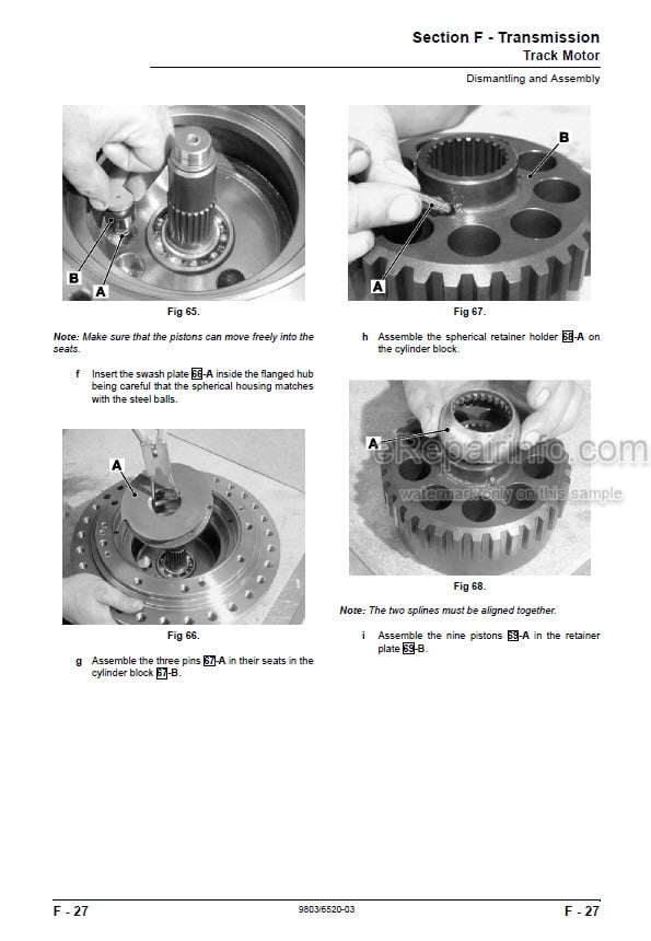 Photo 2 - JCB JS115 JS130 JS130LC JS145 JS160 JS180 Service Manual Excavator 9803-6520