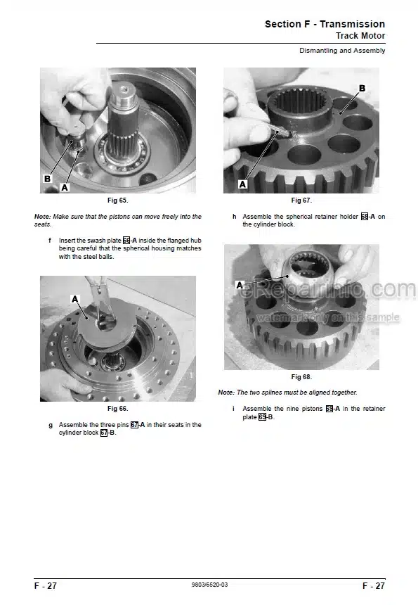 Photo 5 - JCB JS115 JS130 JS130LC JS145 JS160 JS180 Service Manual Excavator 9803-6520