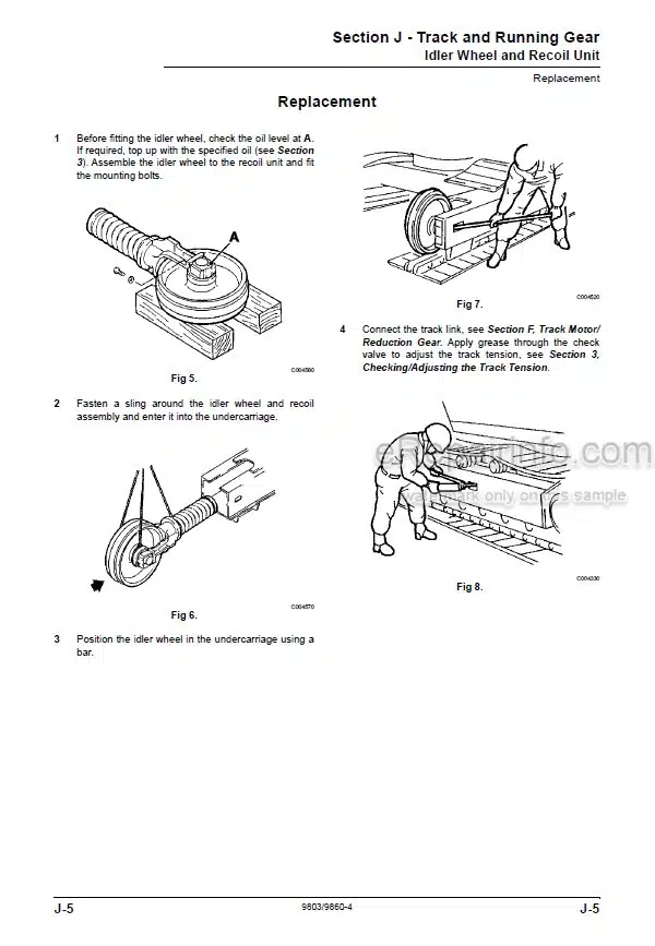 Photo 3 - JCB JS115 JS130 JS145 Tier III Auto Service Manual Excavator 9803-9860