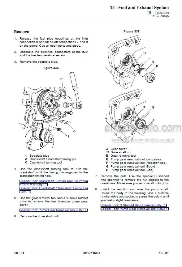 Photo 3 - JCB JS115 JS130 JS131 JS145 JS160 JS180 JS190 Service Manual Excavator 9813-7150