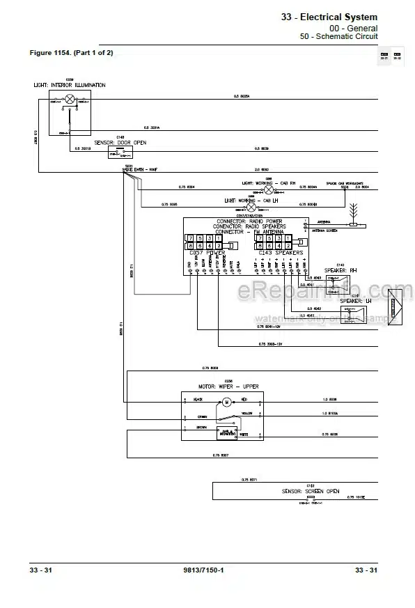 Photo 6 - JCB JS115 JS130 JS131 JS145 JS160 JS180 JS190 Service Manual Excavator 9813-7150