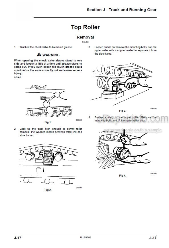 Photo 3 - JCB JS115 JS130 JS145 JS160 JS180 JS200 JS210 JS220 JS230 Service Manual Excavator 9813-1000