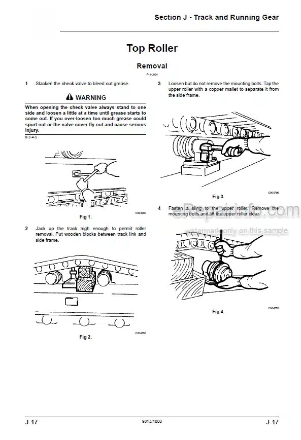 Photo 3 - JCB JS115 JS130 JS145 JS160 JS180 JS200 JS210 JS220 JS230 Service Manual Excavator 9813-1000