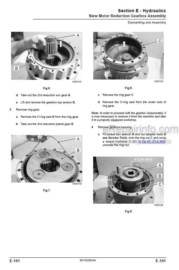 Photo 7 - JCB JS120 JS120 Upgrade Service And Operators Manual Excavator 9813-1300